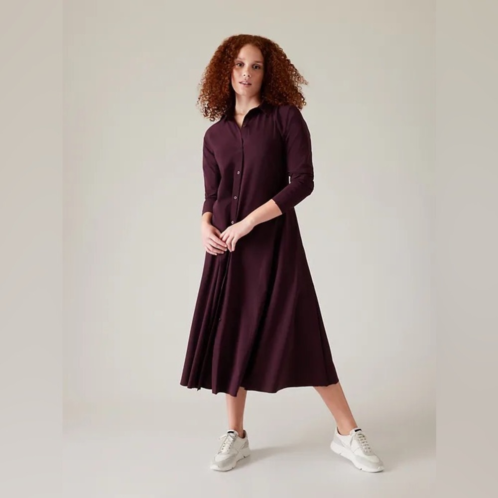 Athleta Cosmic Layer Midi Dress - Size M-Tall